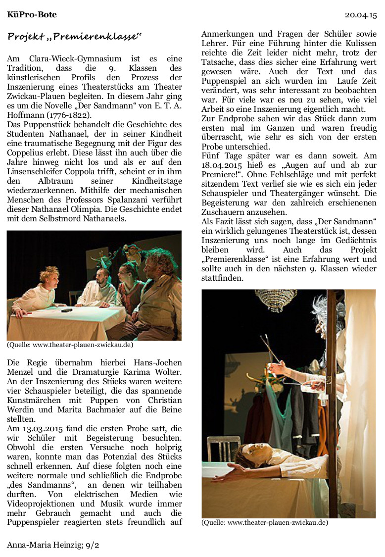 ARtikel Anna Heinzig