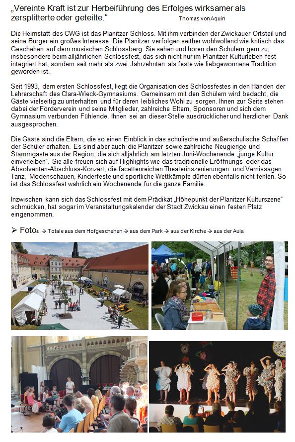 Unser Schlossfest