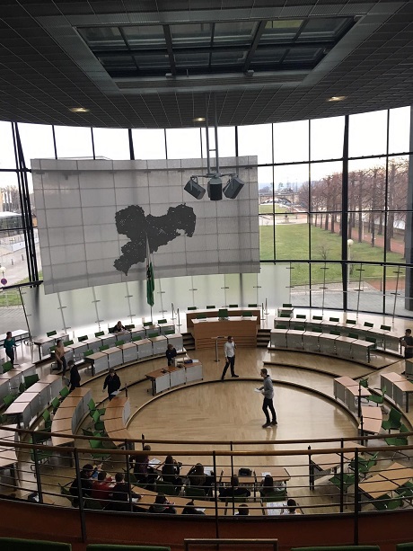 Fahrt in den sächsischen Landtag
