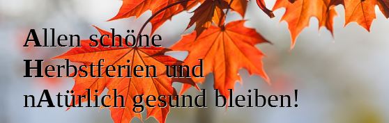 Schöne Herbstferien