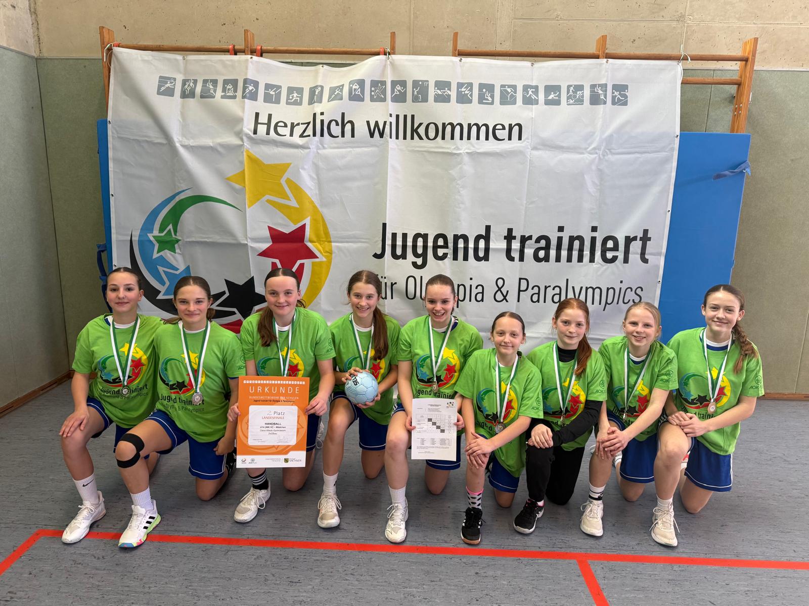 2. Platz im Landesfinale Handball
