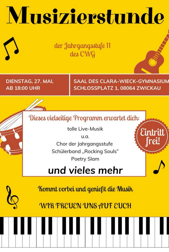 Musizierstunde Klasse 11