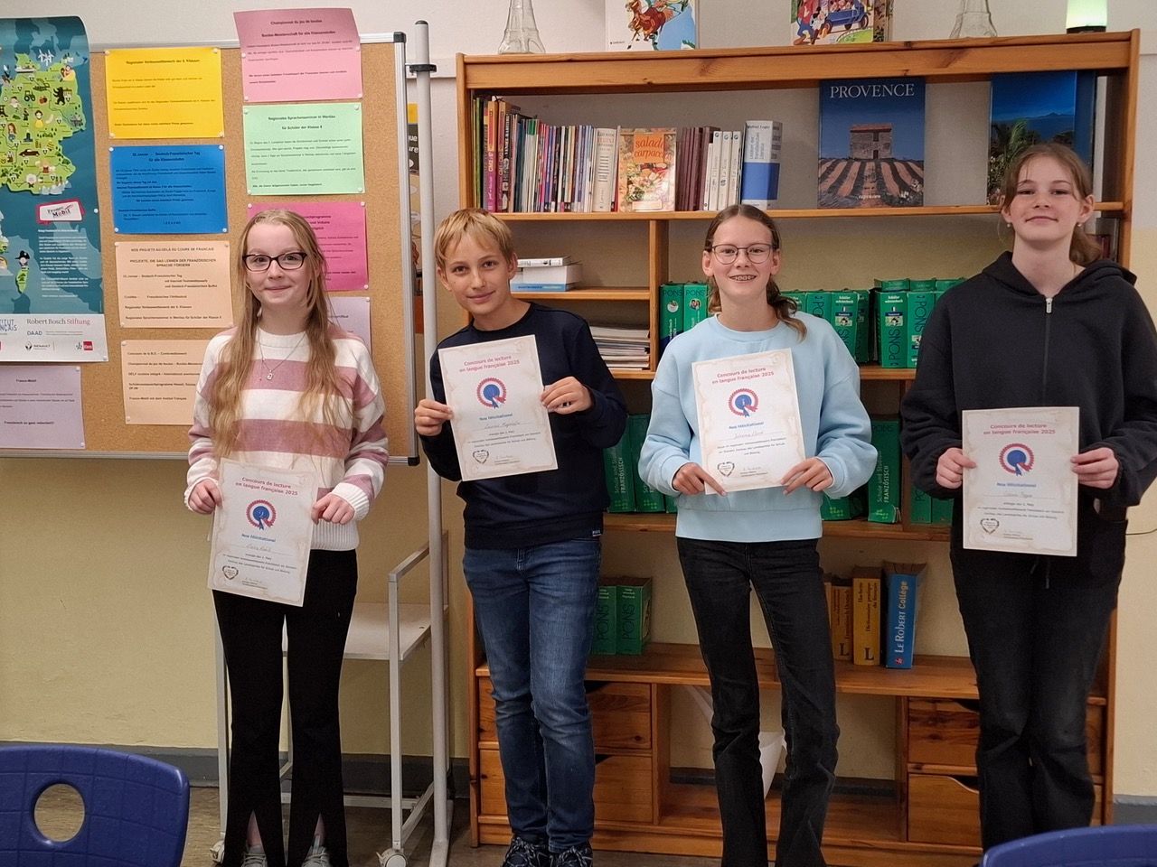 Erster Platz beim Französisch-Vorlesewettbewerb!