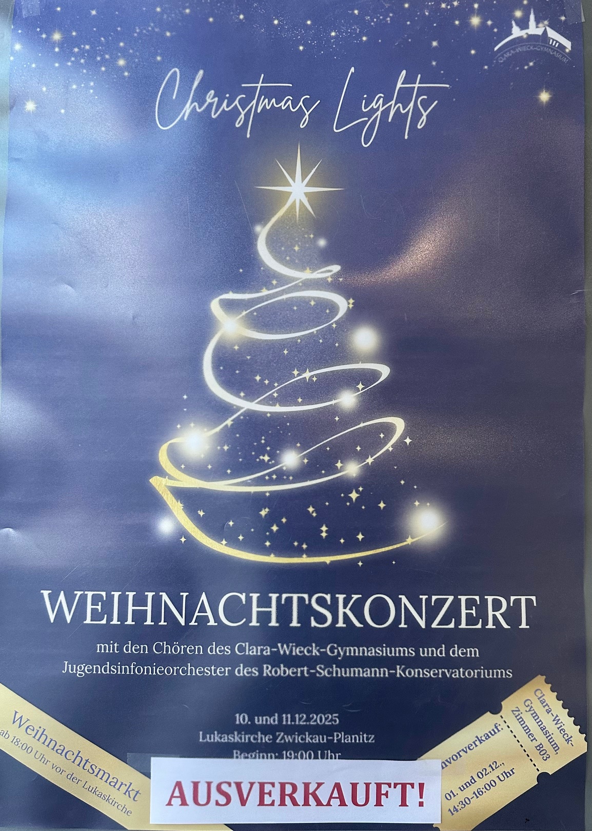 Konzertkarten restlos ausverkauft!